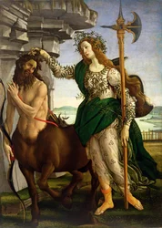 Atena e o Centauro, c.1480 (têmpera no painel)